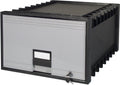 Storex Legal Size Archive Storage Drawer With Lock, 24-Inch Depth, Black/Gray (Stx61402U01C)