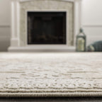 Safavieh Reflection Collection Runner Rug - 2'3'' X 8', Creme & Ivory, Vintage Distressed Design, Non-Shedding & Easy Care, Idea