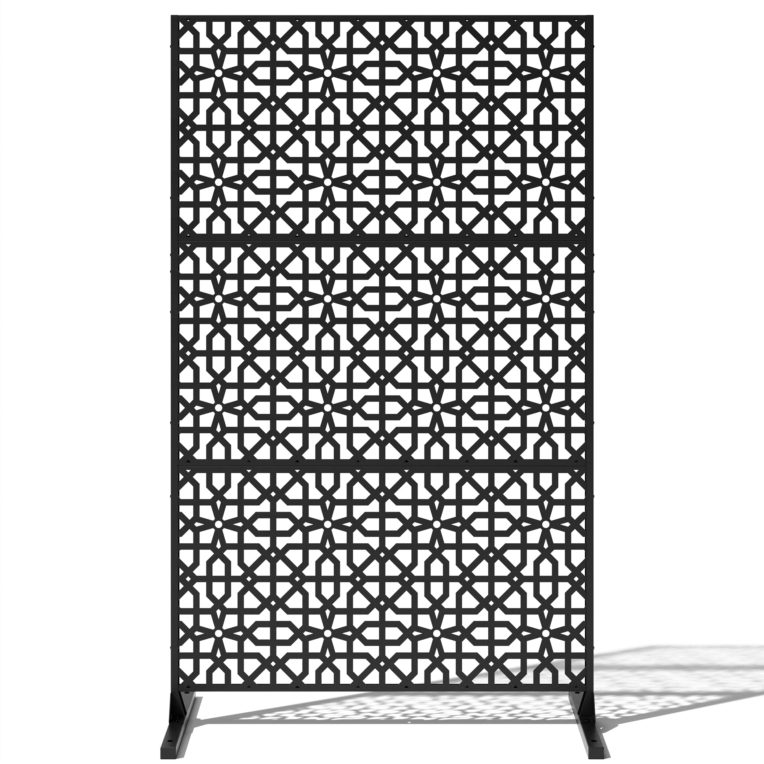 Veradek Outdoor Privacy Screen Series - Parilla Privacy Screen Set W/Stand (65% Privacy) | Made From Durable Materials; Easy Set