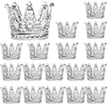 SOUJOY 18 Pack Tealight Candle Holder, Glass Crown Candle Holder, Crystal Votive Candle Stand for Dining Table Centerpiece Home 