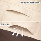 Vailge High Back Patio Chair Cover,Waterproof Outdoor Chair Covers,600D Heavy Duty High-Back Chair Outdoor Patio Furniture Cover - (2 Pack - 35' L X 28W X 35' H, Beige & Brown)