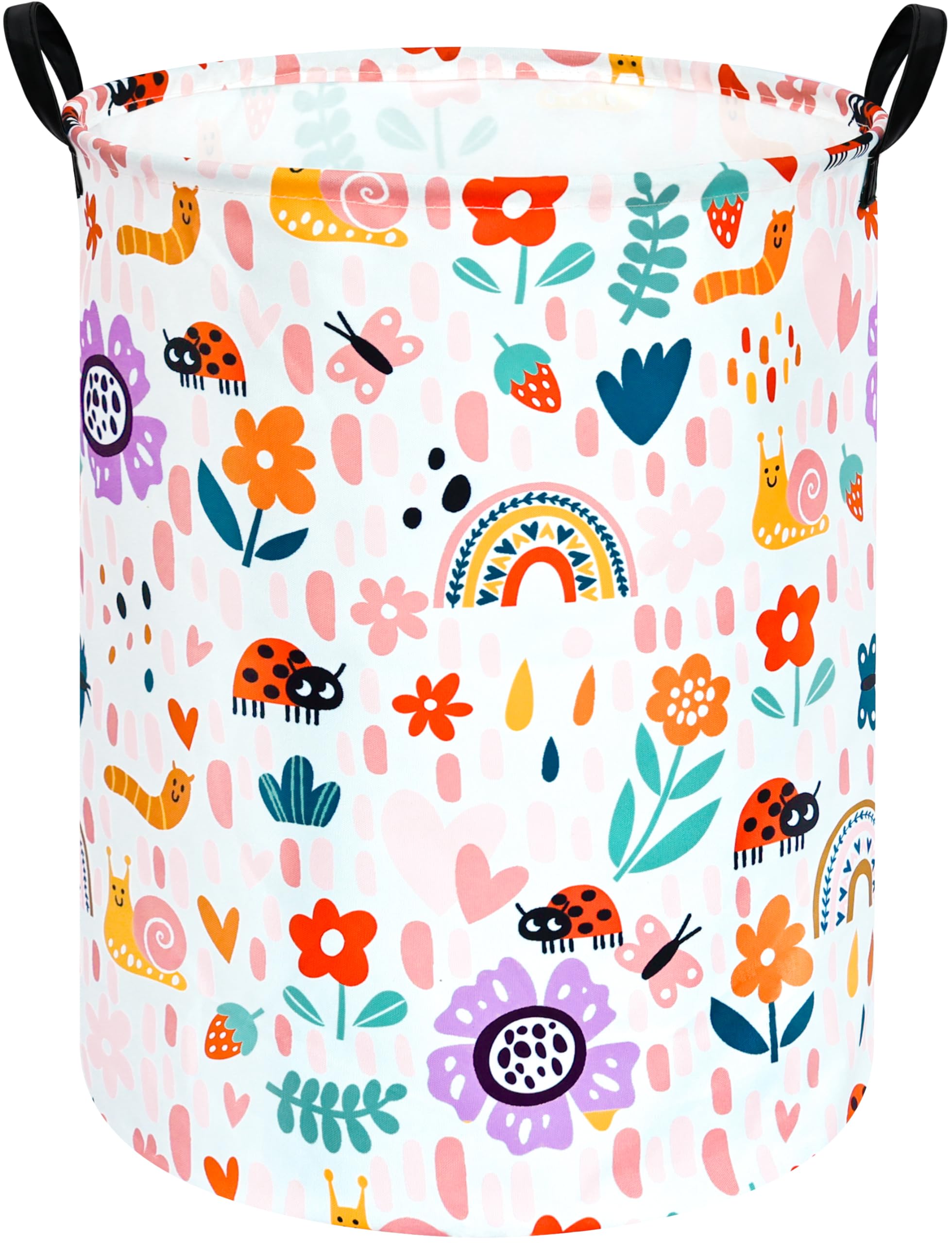HUAYEE 19.7 Inch Baby Laundry Hamper Bedroom Laundry Basket Storage Basket Fabric Organization Basket, Storage Bin, Toy Box,Gift