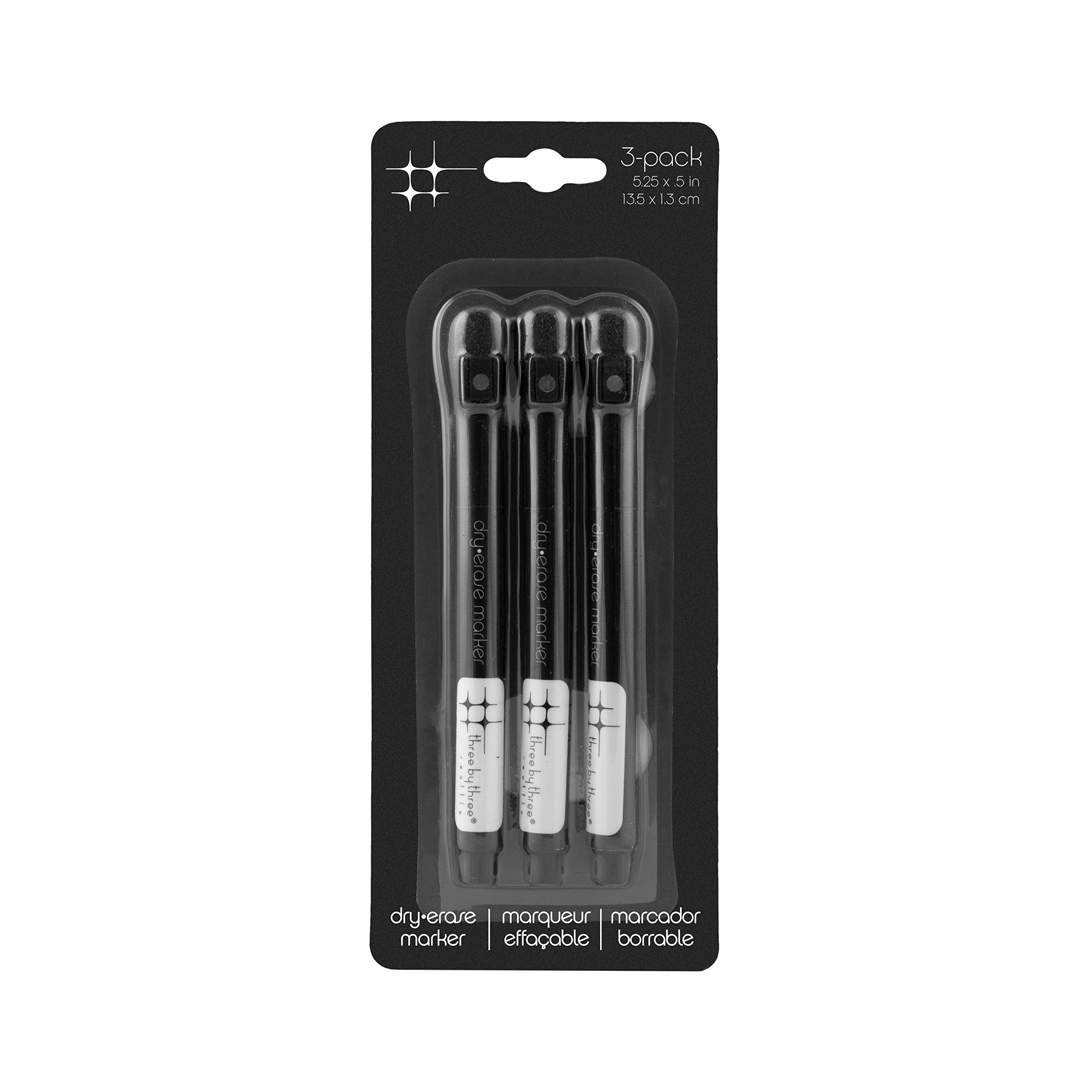 Three By Three Seattle Mark-Up! Dry-Erase Marker Pen With Built-In Eraser And Magnetic Cap: The Ultimate Companion For All Your