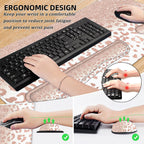 Lateefah Large Mouse Pad And Keyboard Wrist Rest, 4-In-1 Extended Mouse Pad With Wrist Support, Non-Slip Desk Mat Protector, Ult