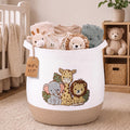 Marsui Large Woven Nursery Animal Hamper 16.9 x 17.7 Inch for Kids