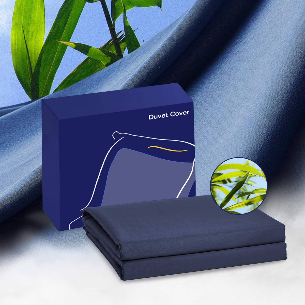 Vesta Premium 100% Bamboo Viscose Duvet Cover, Superbamboo Cooling For Hot Sleepers, Softer Than Silk, Perfect For Gift Giving,