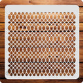 Kachi Pencil Pattern Design Craft Stencil for Art and Painting, Size 6 x 6 inch Reusable Stencil for Painting, Fabric, Glass, Wa
