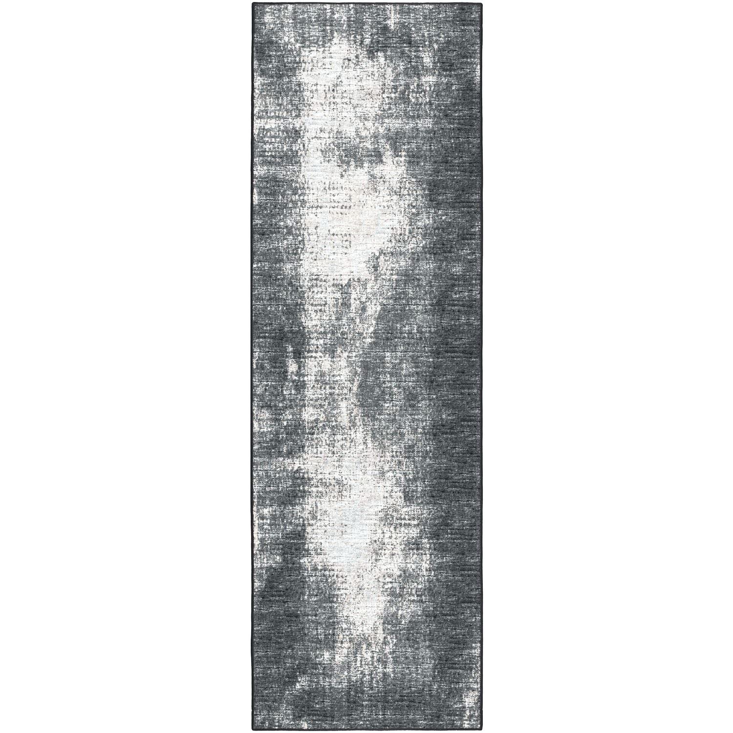 Winslow Wl1 Black Transitional Rug Runner 2' 6" X 10'