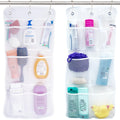 S&T INC. Shower Organizer, Shower Caddy or Bathroom Organizer with Quick Drying Mesh, 7 Pockets to Hold Shampoo, Soap, Loofah, a