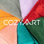 Cozyart Teal Bath Towels Set 6 Piece, Luxury 100% Turkish Cotton 650Gsm Hotel Quality, Soft, Absorbent,Towel Sets For Bathroom |
