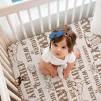Glenna Jean Western Cowboy Rodeo Cotton Crib Sheet Tan Brown Cowboy Boy Baby Fitted Soft Infant Newborn Standard Mattress Toddle