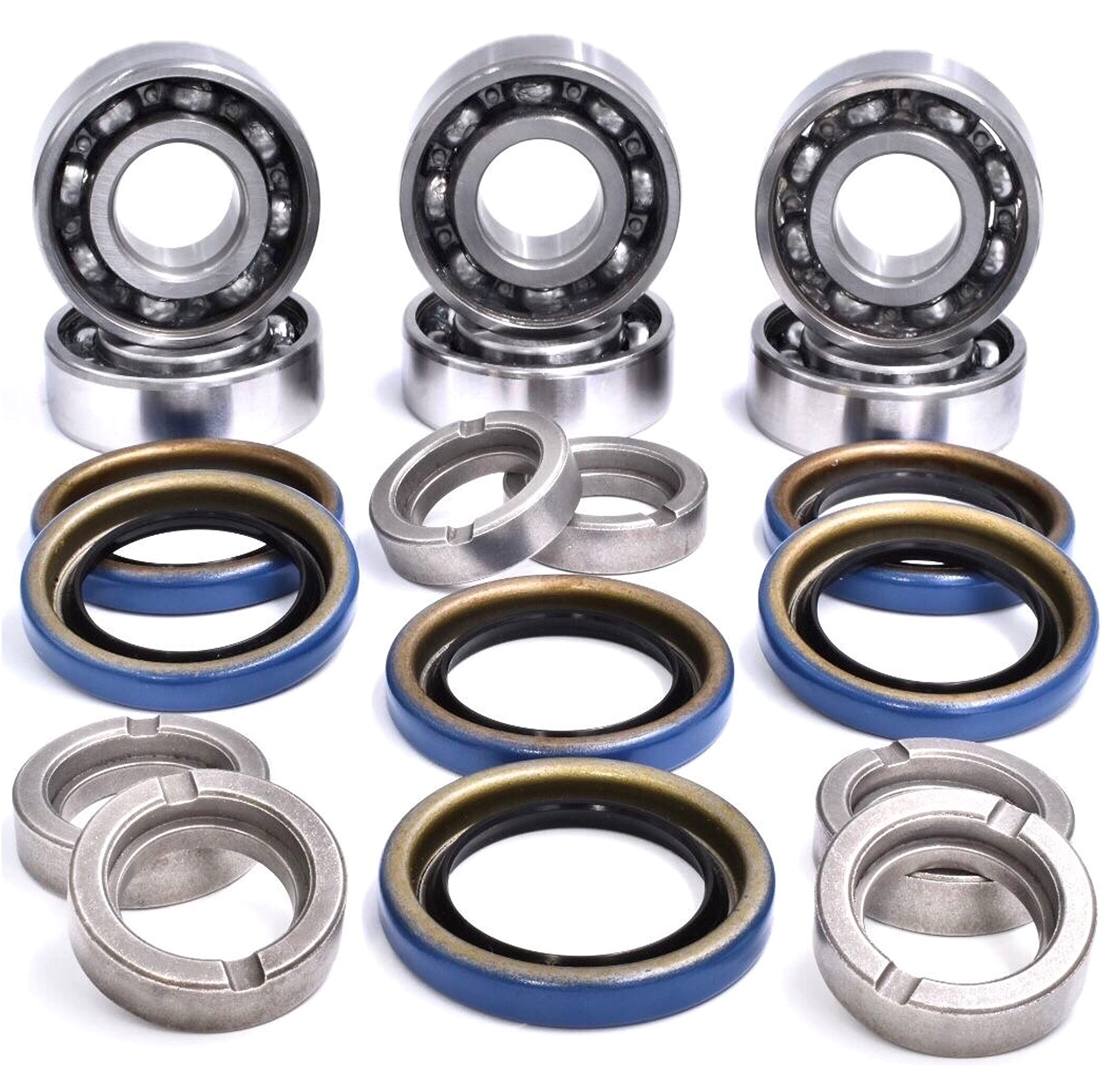 Hd Switch - 3 Kits - Deck Blade Spindle Bearing Seal & Spacer Rebuild Kit Fits John Deere Am115721 Et15755 M110024 M110008 With