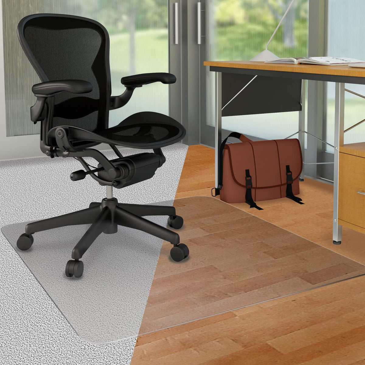 Deflect-o DEFCM23442FDUO Duo Carpet/Hard Floor Chair Mat