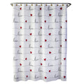 Skl Home By Saturday Knight Ltd. Valentine'S Day Love Script Shower Curtain, Multicolored, 70X72