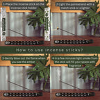 Trumiri Incense Sticks - Combo Pack Of 40 Insence-Sticks - 20 Lemongrass + 20 Eucalyptus - Insenses - Insents - Incents - Inscen