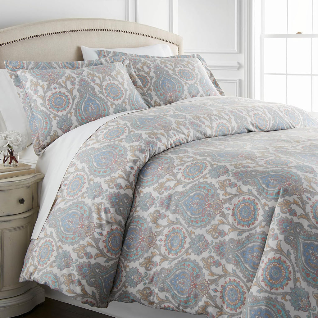 Southshore Fine Living, Inc. Boho Paisley Collection - Queen Comforter Set, Premium Bedding, All-Season Down Alternative, Lightw