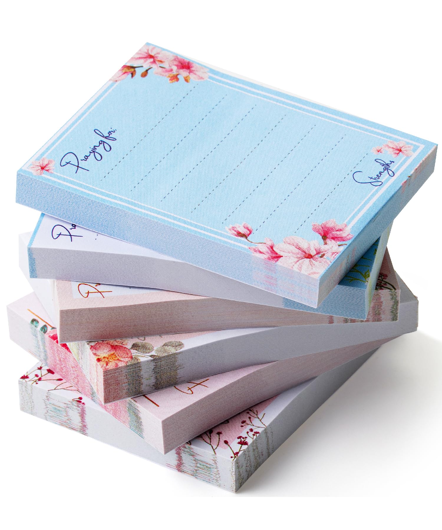 Mr. Pen- Small Lined Sticky Notes, 1.5'X 2', 6 Pads, 60 Sheets, Small Floral Sticky Notes, Mini Sticky Notes Small, Sticky Not