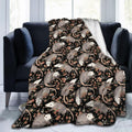 Carwayii Opossum Blanket Possums Blanket Possum Gifts Black Large Throw Blanket Soft Blanket Possum Stuffed Animal Blanket For B
