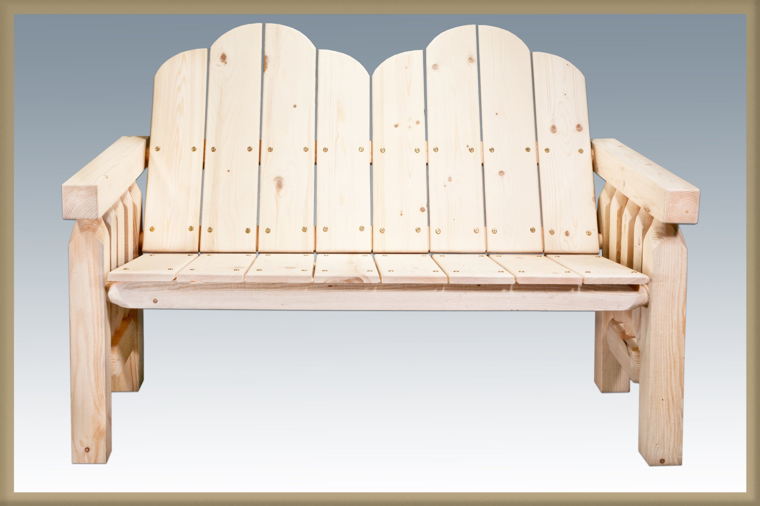 Log Furniture Deck Bench