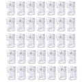 50Pcs Clear Plastic Clips for Hanging Photos - Mini Transparent Clips Small Binder Clips for Hanging Pictures Clear Display Clip