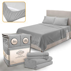 Abeero Home Queen Sheet Set - Luxury Hotel Bed Sheets - Soft Cooling Sheets with Elastic Corner Straps - Deep Pocket Microfiber 