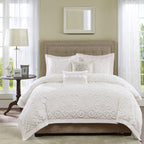 Harbor House 100% Cotton Duvet Set - Trendy Tufted Textured Design, All Season Cozy Bedding Modern Comforter Cover, Matching Sha