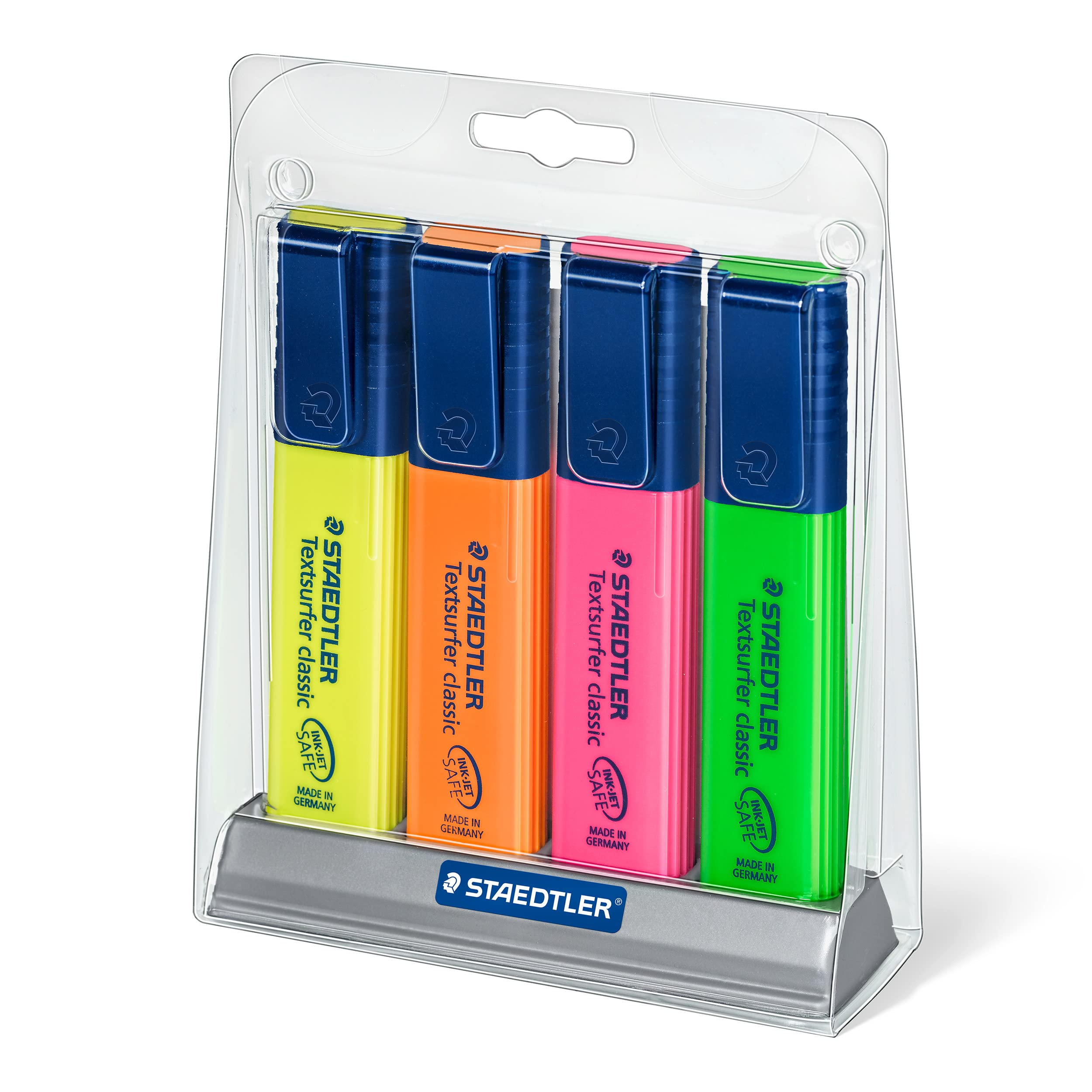 Staedtler Textsurfer Classic Highlighter 4 Color Set Of Rainbow Colors, 364Sc4