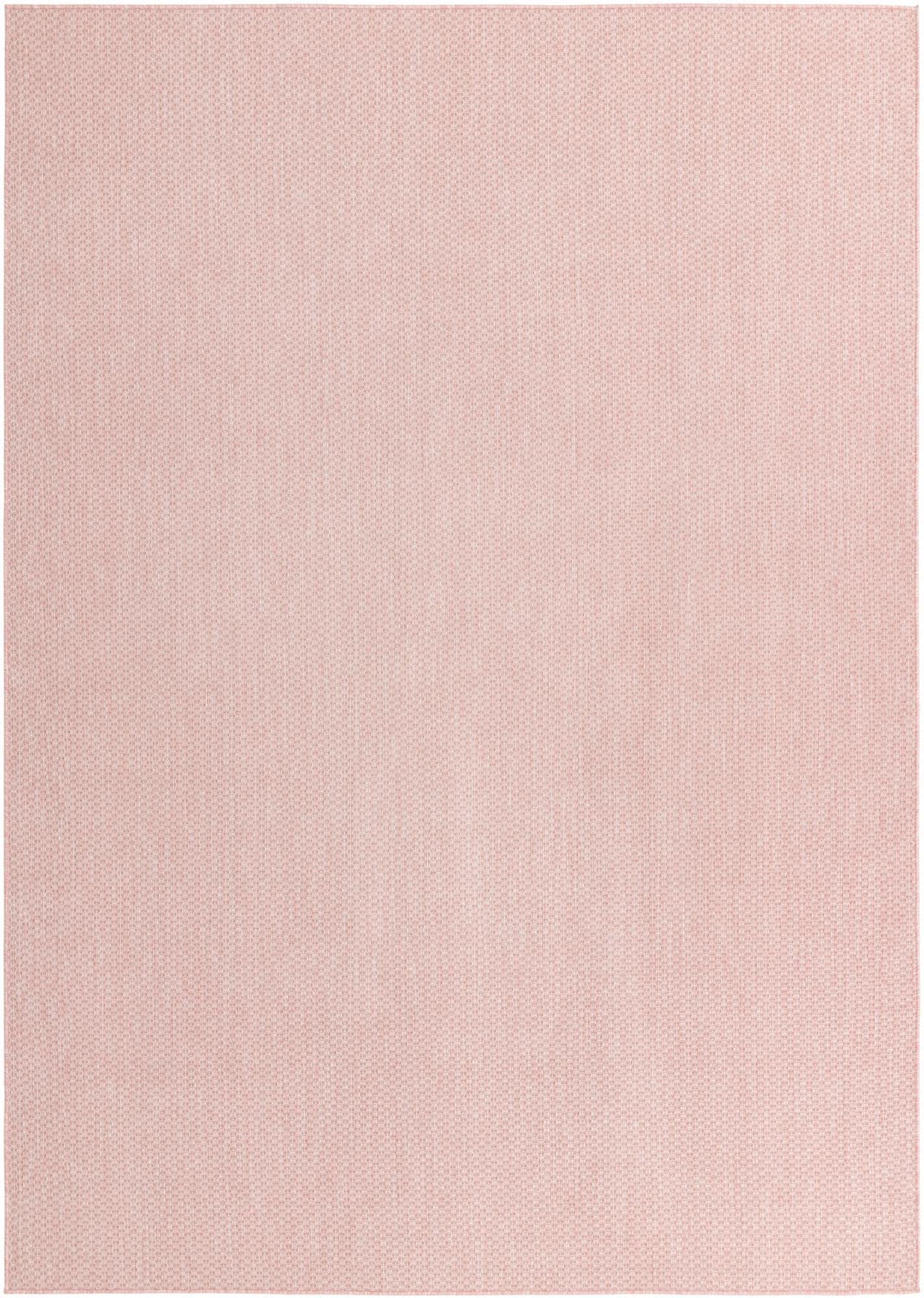 Unique Loom Collection Casual Transitional Solid Heathered Indoor/Outdoor Flatweave Area Rug (7' 10'' X 11' Rectangle, Whisper P