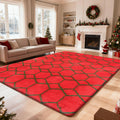 Shag Area Rug for Bedroom 5x8,Fluffy Area Rugs for Living Room,Geometric Soft Fuzzy Rug Non-Shedding Indoor Plush Carpet for Kid