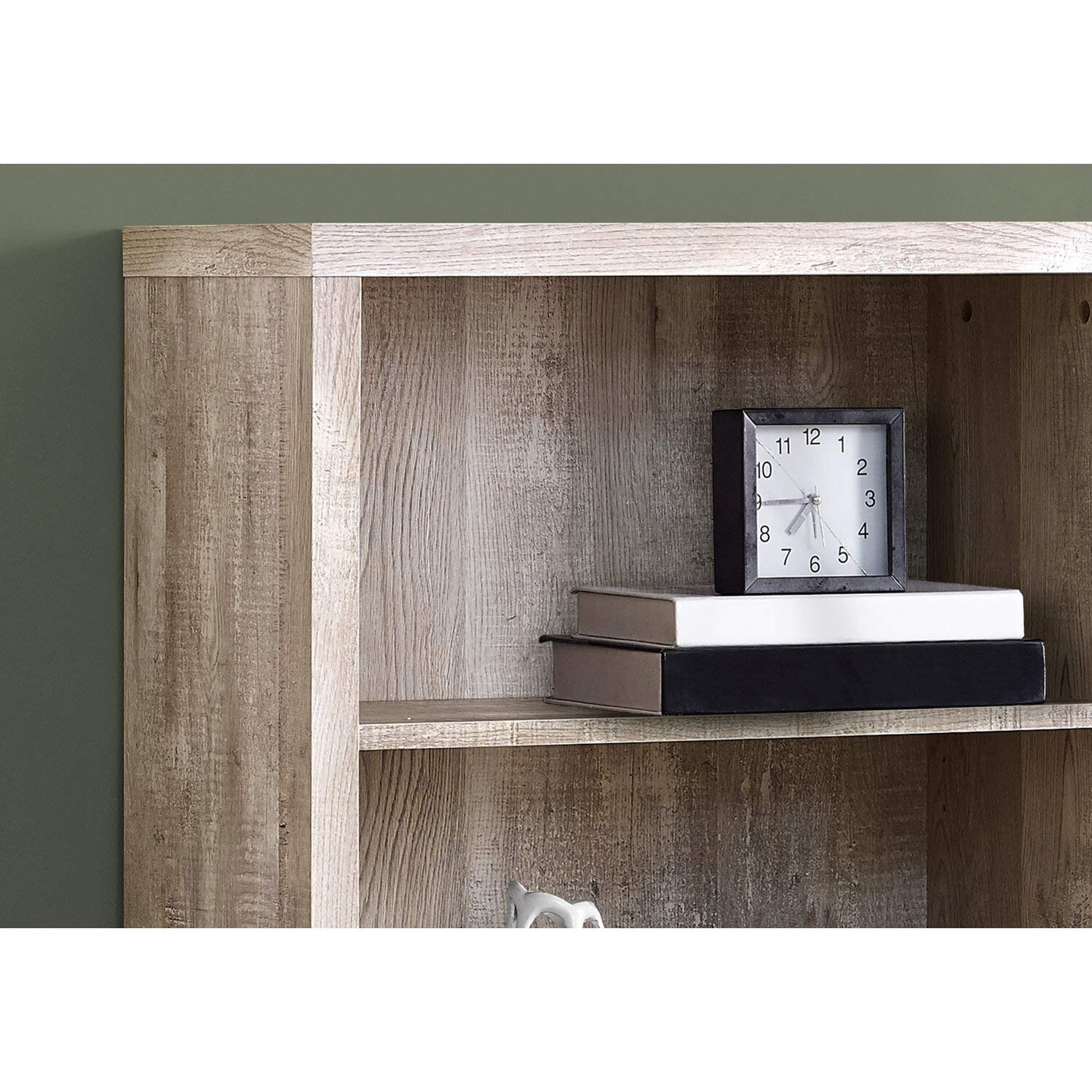 Monarch Specialties Bookcase - Sturdy Etagere with 3 Adjustable Book Shelves - 48? (Taupe)