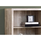 Monarch Specialties Bookcase - Sturdy Etagere with 3 Adjustable Book Shelves - 48? (Taupe)