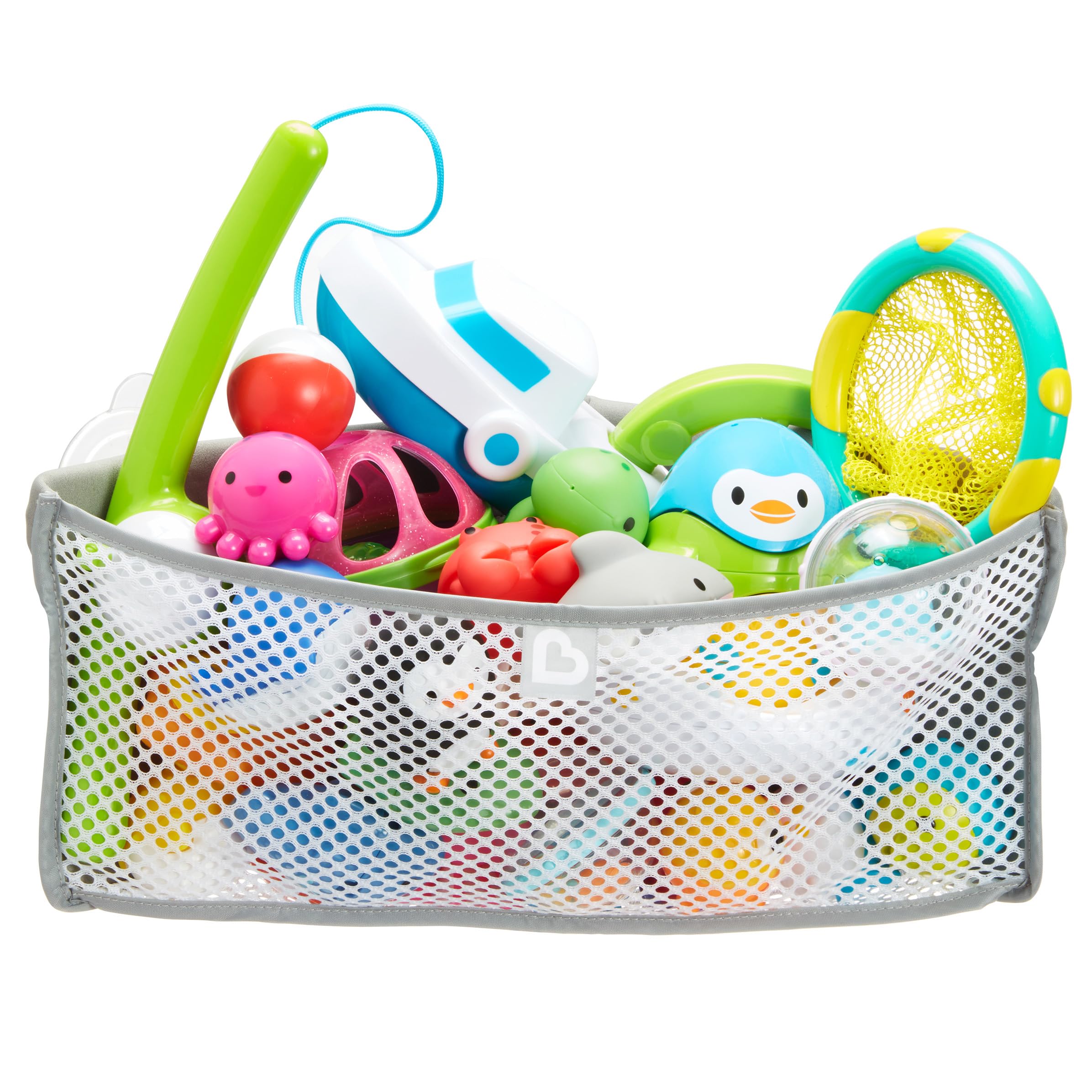 Munchkin High n Dry Corner Bath Toy Organizer and Storage, Grey
