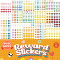 Upgrade 6600 Small Stickers For Teacher Supplies - Premium Mini Reward Stickers For Kids Classroom, Incentive Stickers For Stude