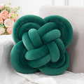 Xiashrk Knot Pillow, Decorative Throw Pillows With Soft Plush For Couch, 12' Knotted Pillows Dark Green Dorm Room Decor Knot Pi