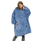 Catalonia Oversized Wearable Blanket Hoodie Sweatshirt, Fluffy Sherpa Lounging Pullover for Men Women Wife Girlfriend, Gift for 