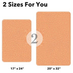 Pureswan Peach Bathroom Rugs Sets 2 Piece - Absorbent And Washable Bath Mat, Non-Slip, Thick Soft Chenille Bath Rugs For Bathroo