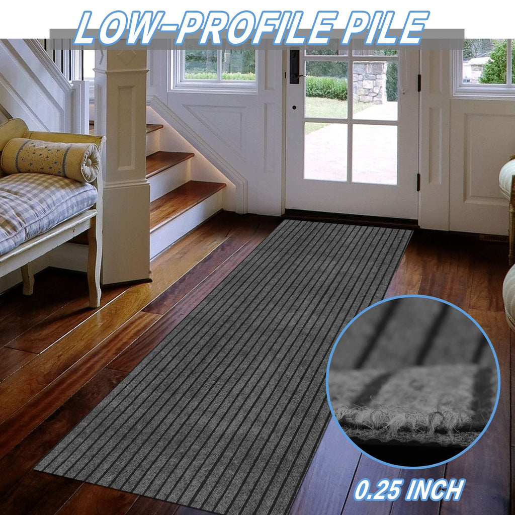 Freadem Runner Rugs 3' X 4' Indoor Outdoor Carpet Runner, Area Rugs With Anti-Slip Rubber Backing For Aisle Hallway Balcony Gara