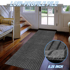 Freadem Runner Rugs 2' X 71' Indoor Outdoor Carpet Runner, Area Rugs With Anti-Slip Rubber Backing For Aisle Hallway Balcony Gar