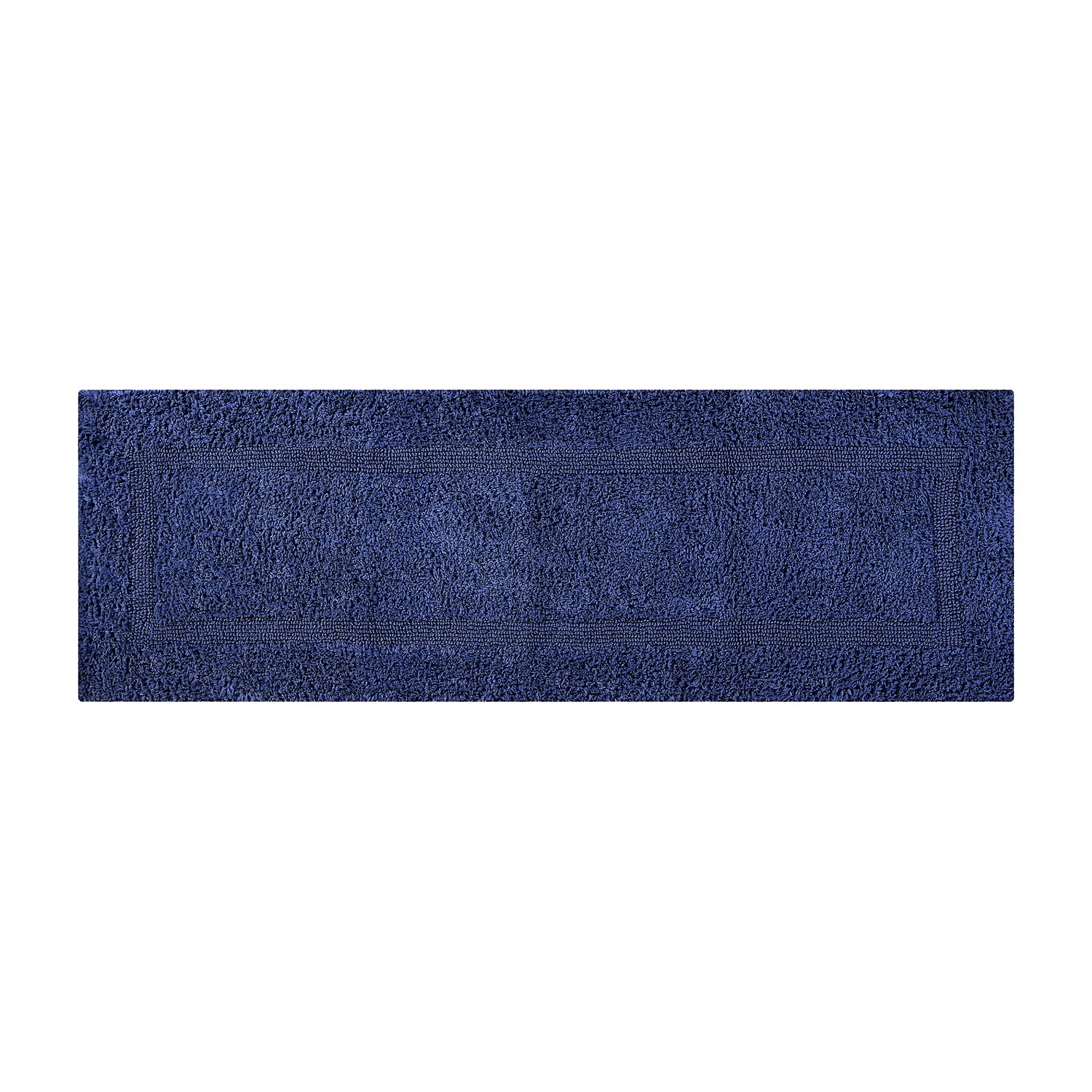 Better Trends 100% Cotton Lux Collection Bath Mats, Navy Bath Mat - Tufted, Reversible & Absorbent & Machine Washable Bath Mats 