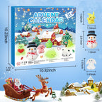 Advent Calendar 2024,Luminous Mochi Christmas Countdown 24 Days Cute Relief Stress Squishies Animals Party Favors For Girls Boys