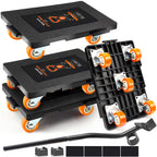 Furniture Lifter Movers Tool Set, 360 Rotation Furniture Dolly Heavy Duty, Furniture Movers with 5 Wheels, Maximum Load 1200 Lbs