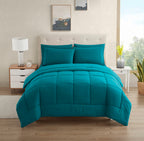 Dorm Room Essentials College Bedding Comforter Set 5 Piece Twin Size Bed In A Bag For College Students Boys And Girls, Twin, Tea
