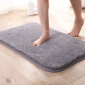 VNQ AntiSlip Machine Wash Water Absor Soft Shaggy Fluffy Microfiber Bath Mats/Doormat for Home, Bathroom, Tub & Shower, Grey Pa