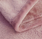 Sochow Flannel Fleece Blanket Queen Size, All Season Lightweight Super Soft Cozy Blanket For Bed Or Couch, Dusty Pink, 90X90 Inc