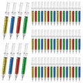Tideme 100 Pcs Syringe Pens Bulk, Retractable Fun Nurse Pens, Multi-Color Novelty Ballpoint Pens, Pretend Party Favors, Nursing 