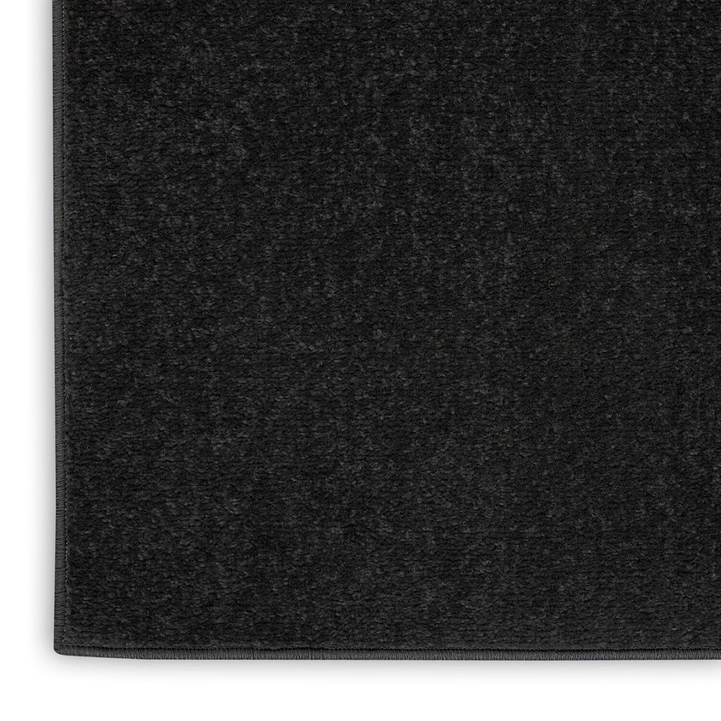Nourison Essentials Indoor/Outdoor Black 5' X 7' Area Rug, Easy -Cleaning, Non Shedding, Bed Room, Living Room, Dining Room, Backyard, Deck, Patio (5X7)