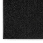 Nourison Essentials Indoor/Outdoor Black 5' X 7' Area Rug, Easy -Cleaning, Non Shedding, Bed Room, Living Room, Dining Room, Backyard, Deck, Patio (5X7)