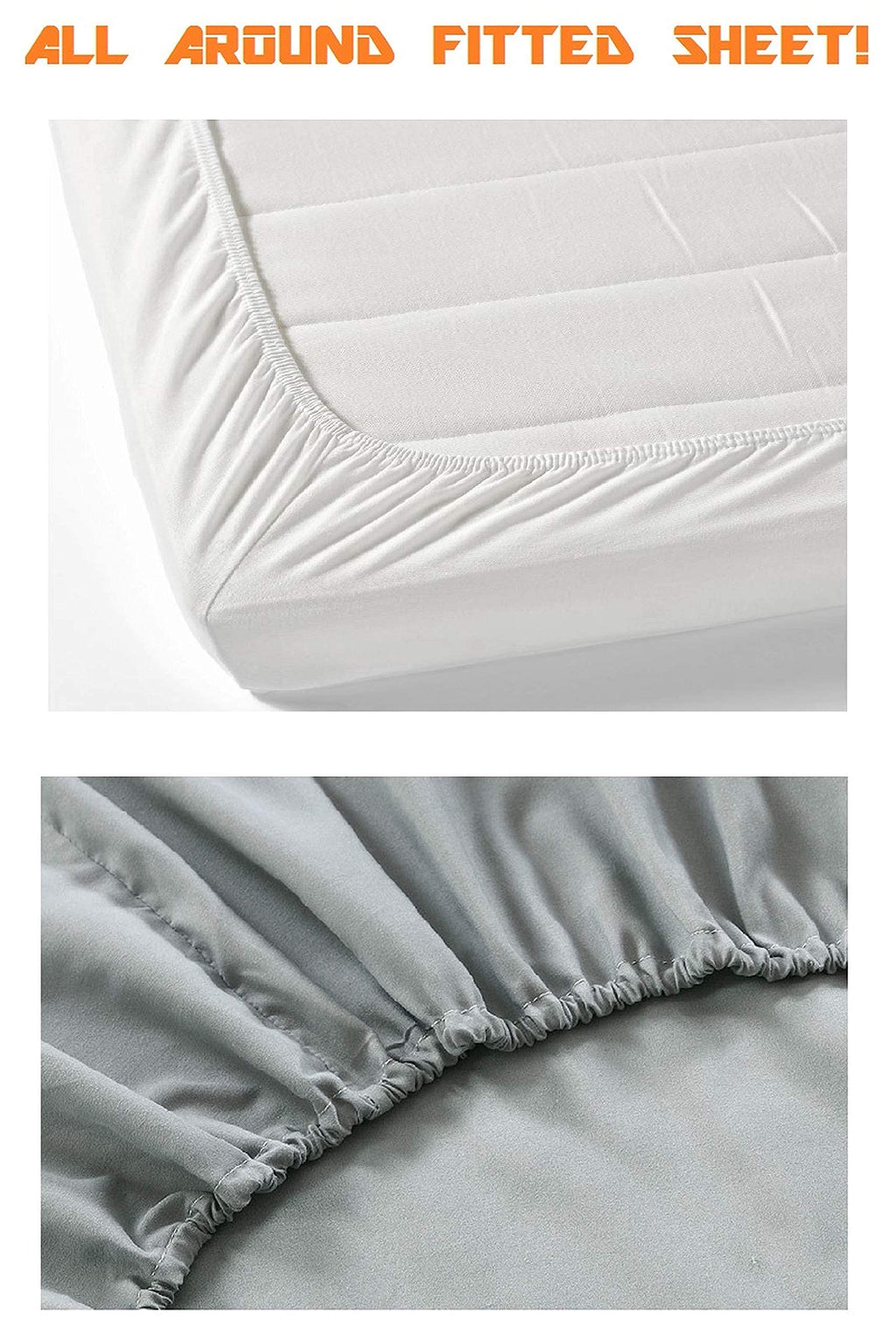 Elegant Comfort Luxury Soft 1500 Thread Count Egyptian 4-Piece Premium Hotel Quality Wrinkle Resistant Coziest Bedding Set, All