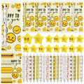 TecUnite 20 Sets Smile Face Gifts Bulk Christmas Employee Appreciation Team Inspirational Smile Face Pen Stress Ball Awesome Mot