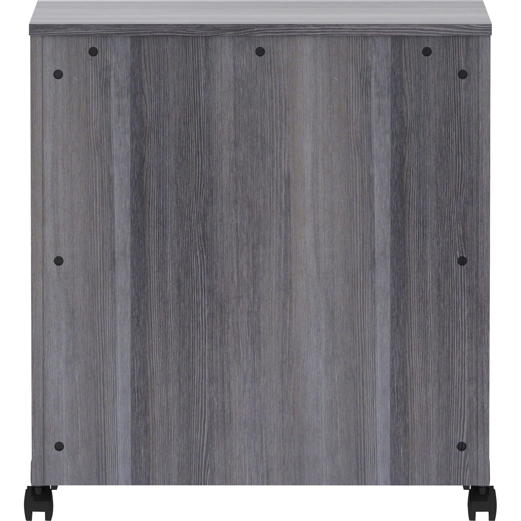 Lorell, LLR69627, Deluxe Mobile Machine Stand, 1 Each, Weathered Charcoal